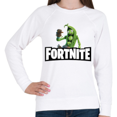 PRINTFASHION Fortnite Peabody - Női pulóver - Fehér