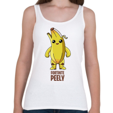 PRINTFASHION Fortnite - Peely - Női atléta - Fehér női trikó
