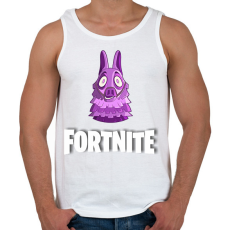 PRINTFASHION Fortnite póló - Férfi atléta - Fehér
