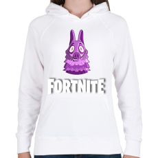 PRINTFASHION Fortnite póló - Női kapucnis pulóver - Fehér