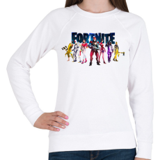 PRINTFASHION Fortnite poster 7  - Női pulóver - Fehér