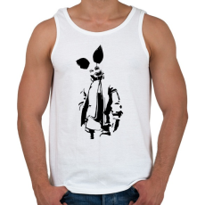 PRINTFASHION Fortnite Rabbit - Férfi atléta - Fehér