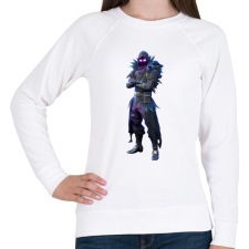 PRINTFASHION Fortnite - Raven Full - Női pulóver - Fehér női pulóver, kardigán