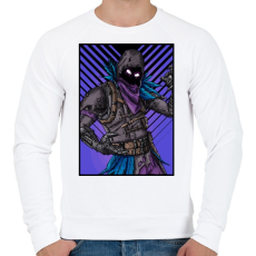 PRINTFASHION Fortnite Raven Kinézet - Férfi pulóver - Fehér