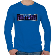 PRINTFASHION Fortnite season10 - Férfi hosszú ujjú póló - Királykék