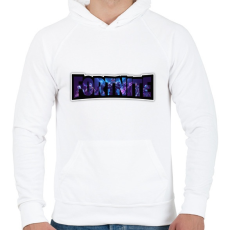 PRINTFASHION Fortnite season10 - Férfi kapucnis pulóver - Fehér