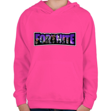 PRINTFASHION Fortnite season6 - Gyerek kapucnis pulóver - Fukszia gyerek pulóver, kardigán