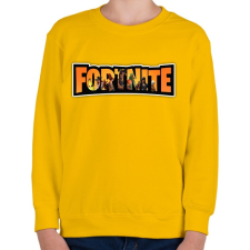 PRINTFASHION Fortnite season8 - Gyerek pulóver - Sárga gyerek pulóver, kardigán