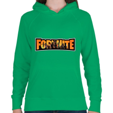 PRINTFASHION Fortnite season8 - Női kapucnis pulóver - Zöld