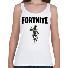 PRINTFASHION Fortnite Shadow Mecha Kitty - Női atléta - Fehér női trikó