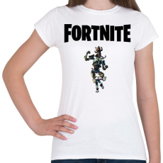 PRINTFASHION Fortnite Shadow Mecha Kitty - Női póló - Fehér