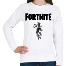 PRINTFASHION Fortnite Shadow Mecha Kitty - Női pulóver - Fehér női pulóver, kardigán
