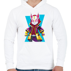 PRINTFASHION Fortnite skin - Férfi kapucnis pulóver - Fehér