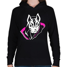 PRINTFASHION Fortnite skin - Női kapucnis pulóver - Fekete női pulóver, kardigán