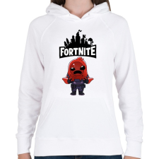 PRINTFASHION Fortnite Sludge - Női kapucnis pulóver - Fehér női pulóver, kardigán