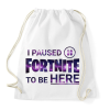 PRINTFASHION Fortnite - Sportzsák, Tornazsák - Fehér