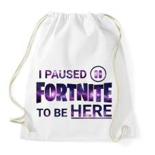 PRINTFASHION Fortnite - Sportzsák, Tornazsák - Fehér tornazsák