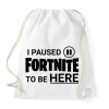PRINTFASHION Fortnite - Sportzsák, Tornazsák - Fehér