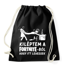 PRINTFASHION Fortnite - Sportzsák, Tornazsák - Fekete tornazsák