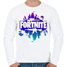PRINTFASHION fortnite színes - Férfi pulóver - Fehér férfi pulóver, kardigán