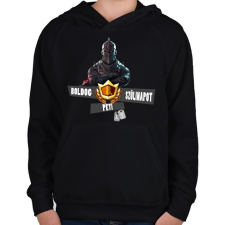 PRINTFASHION Fortnite születésnap - Gyerek kapucnis pulóver - Fekete gyerek pulóver, kardigán