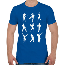 PRINTFASHION Fortnite táncok - Férfi póló - Királykék