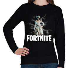PRINTFASHION Fortnite The Widow - Női pulóver - Fekete