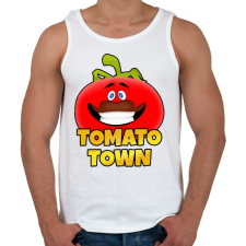 PRINTFASHION Fortnite - TOMATO TOWN - Férfi atléta - Fehér atléta, trikó