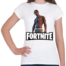 PRINTFASHION Fortnite- Travis Scott - Női póló - Fehér