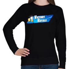 PRINTFASHION Fortnite win - Női pulóver - Fekete női pulóver, kardigán