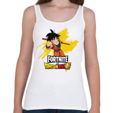 PRINTFASHION Fortnite x DragonBall super - Női atléta - Fehér női trikó