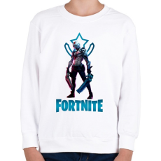 PRINTFASHION Fortnite: X-Lord - Gyerek pulóver - Fehér