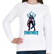 PRINTFASHION Fortnite: X-Lord - Női pulóver - Fehér női pulóver, kardigán