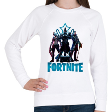 PRINTFASHION Fortnite: X-Lord, Ultima Knight, Y0ND3R - Női pulóver - Fehér női pulóver, kardigán