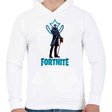 PRINTFASHION Fortnite: Y0ND3R - Férfi kapucnis pulóver - Fehér férfi pulóver, kardigán