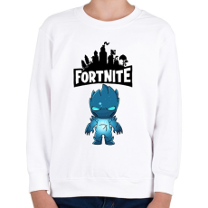 PRINTFASHION Fortnite Zero skin - Gyerek pulóver - Fehér