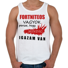 PRINTFASHION Fortniteos vagyok... - Férfi atléta - Fehér atléta, trikó