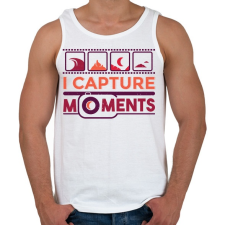 PRINTFASHION Fotós - Férfi atléta - Fehér atléta, trikó