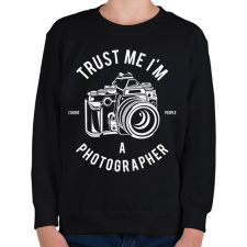 PRINTFASHION Fotós  - Gyerek pulóver - Fekete gyerek pulóver, kardigán