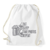 PRINTFASHION Fotós napirend - Sportzsák, Tornazsák - Fehér