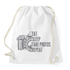 PRINTFASHION Fotós napirend - Sportzsák, Tornazsák - Fehér tornazsák