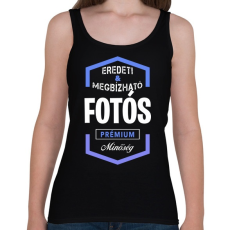 PRINTFASHION Fotós prémium minőség - Női atléta - Fekete