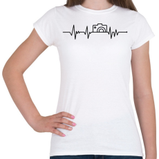 PRINTFASHION Fotózás ekg - Női póló - Fehér