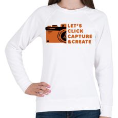 PRINTFASHION Fotózás - Női pulóver - Fehér