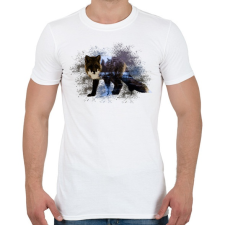 PRINTFASHION fox abstrakt - Férfi póló - Fehér férfi póló