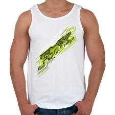 PRINTFASHION FOX - Férfi atléta - Fehér atléta, trikó