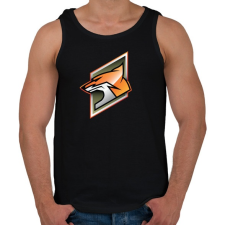 PRINTFASHION Fox - Férfi atléta - Fekete atléta, trikó
