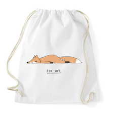 PRINTFASHION Fox off - Sportzsák, Tornazsák - Fehér tornazsák