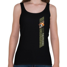 PRINTFASHION Fox Tactical - Női atléta - Fekete női trikó