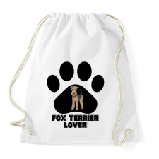 PRINTFASHION Fox Terrier Lover - Sportzsák, Tornazsák - Fehér tornazsák